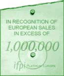 sales in all of Europe as determined by IFPI – click here to go to their site.
