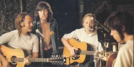 l to r: David Crosby, Graham Nash, Stephen Stills, Neil Young